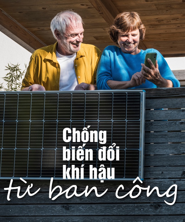 Chống biến đổi khí hậu từ ban công