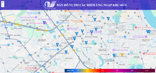 Cách xem các điểm ngập úng tại Hà Nội trên ứng dụng điện thoại - Ảnh 1.