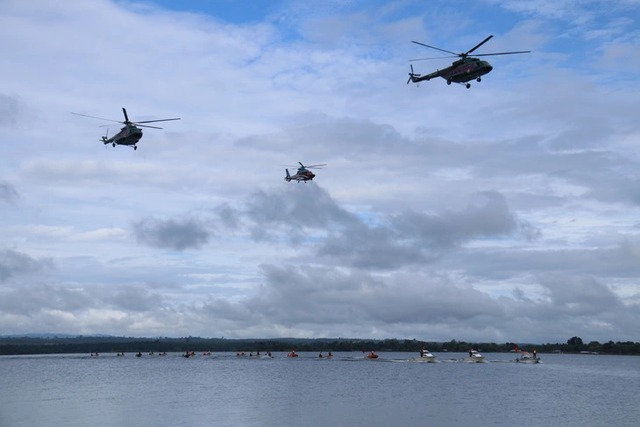 Vietnam, Laos, Cambodia hold joint rescue drill to strengthen regional coordination - Ảnh 1.