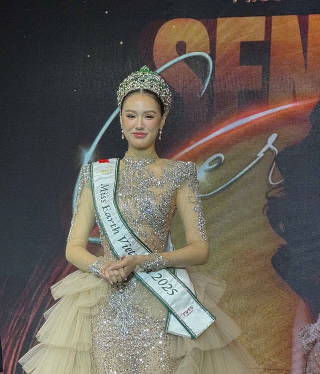 Trịnh Mỹ Anh mang dự án tái chế rác thải điện tử đến Miss Earth 2025 - Ảnh 1.
