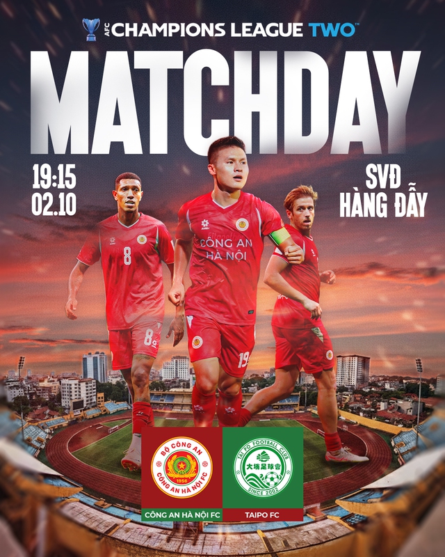 Trực tiếp AFC Champions League Two: Công an Hà Nội - Tai Po - Ảnh 1.