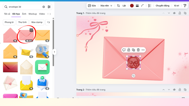 5 bước tạo thư điện tử 3D gửi lời yêu thương- Ảnh 2.