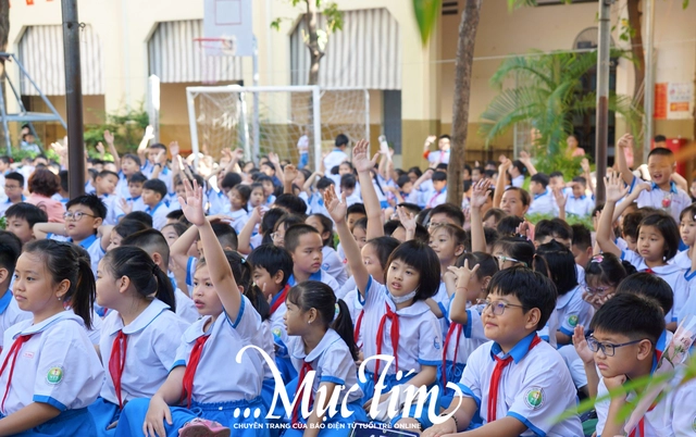 Học sinh Trường tiểu học Nguyễn Thái Sơn học cách ăn đúng để khỏe mạnh- Ảnh 8.