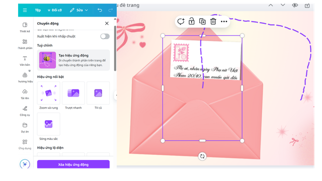 5 bước tạo thư điện tử 3D gửi lời yêu thương- Ảnh 5.
