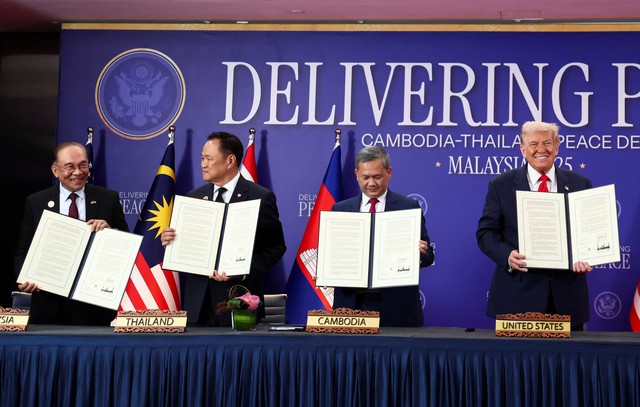Trump headlines ASEAN summit, Thailand-Cambodia sign ceasefire deal- Ảnh 1. Trump headlines ASEAN summit, Thailand-Cambodia sign ceasefire deal- Ảnh 1.