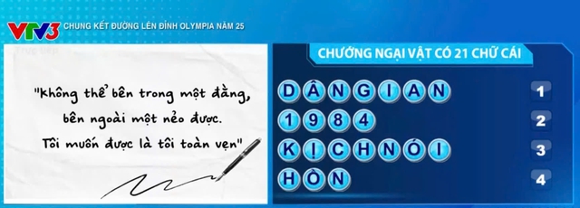 Tác phẩm “Hồn Trương Ba, da hàng thịt” xuất hiện trong chung kết Đường lên đỉnh Olympia 2025- Ảnh 1. Tác phẩm “Hồn Trương Ba, da hàng thịt” xuất hiện trong chung kết Đường lên đỉnh Olympia 2025- Ảnh 1.