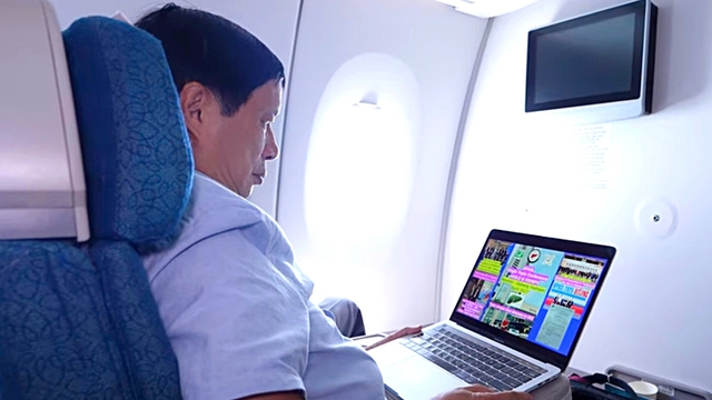 Vietnamese airlines race to bring Wi-Fi to flights- Ảnh 1. Vietnamese airlines race to bring Wi-Fi to flights- Ảnh 1.