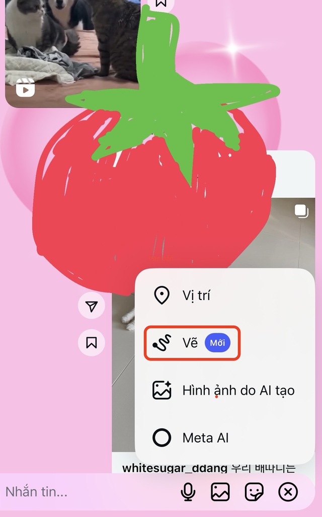 Instagram cho phép vẽ lên khung chat, cư dân mạng rần rần khoe tác phẩm- Ảnh 10.