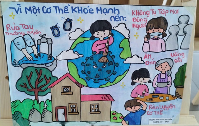 Khoa học gần gũi qua nét vẽ sắc màu của học trò THCS Hoàng Hoa Thám- Ảnh 16. Khoa học gần gũi qua nét vẽ sắc màu của học trò THCS Hoàng Hoa Thám- Ảnh 16.