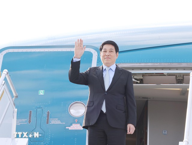 Vietnam’s state president arrives in South Korea for APEC Economic Leaders’ Week - Ảnh 1.