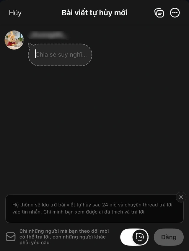 Threads ra mắt tính năng Ghost posts, người dùng nói không khác gì story- Ảnh 3. Threads ra mắt tính năng Ghost posts, người dùng nói không khác gì story- Ảnh 3.