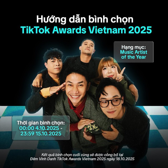 Lamoon, Maydays, Lê Tuấn Khang có mặt trong đề cử TikTok Awards Việt Nam 2025 - Ảnh 4.