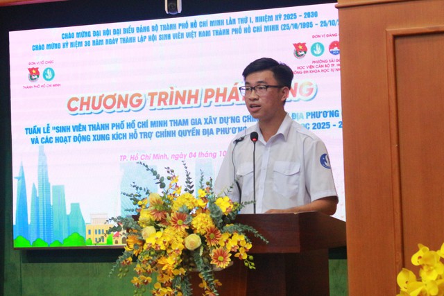 Phát động Tuần lễ sinh viên TP.HCM tham gia xây dựng chính quyền địa phương 2 cấp- Ảnh 3.