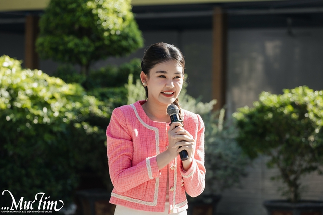 Hoa hậu Lê Âu Ngân Anh truyền cảm hứng tự tin tỏa sáng cho teen Trường THPT Hùng Vương- Ảnh 1.