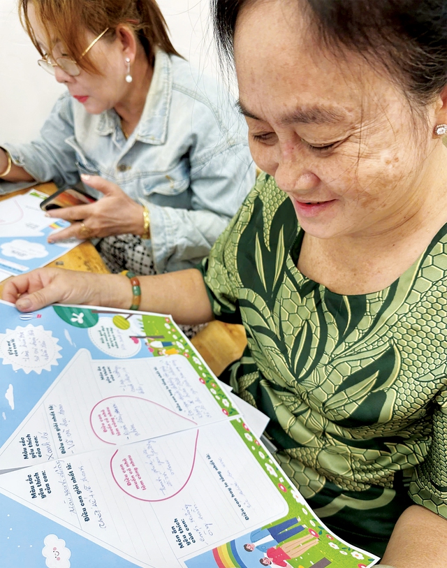 Phụ huynh... làm bài kiểm tra đầu năm - Ảnh 1.