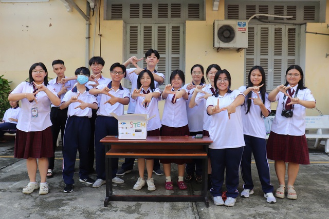 Có gì trong 'Giờ ra chơi khoa học' của Trường Trung học Thực hành Đại học Sư phạm? - Ảnh 1.