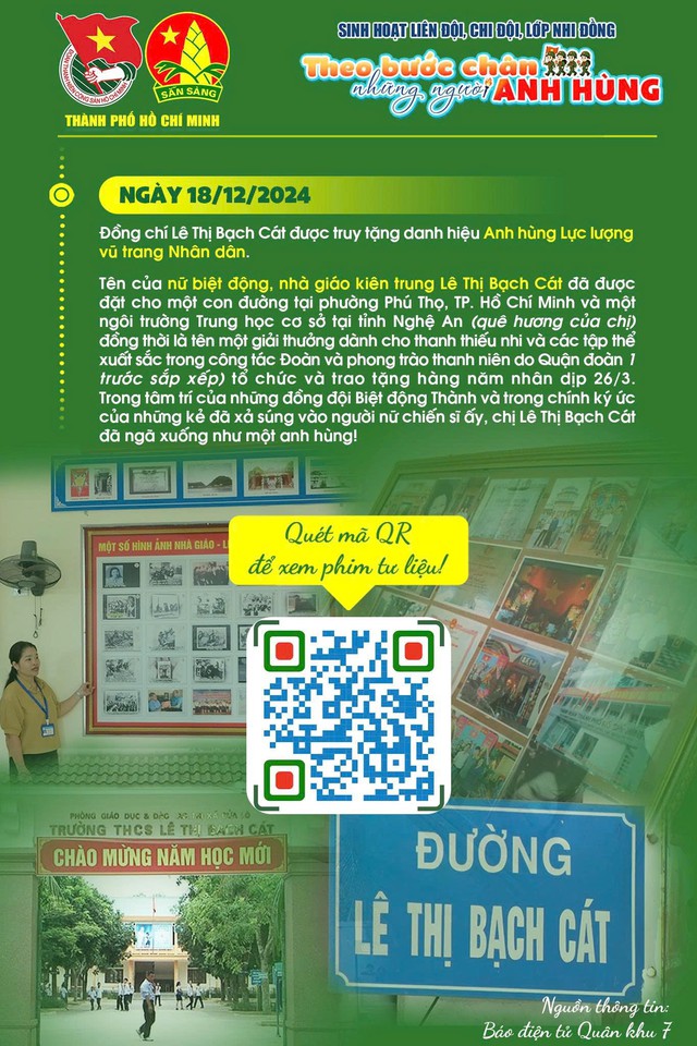 Nữ biệt động, nhà giáo kiên trung Lê Thị Bạch Cát - Ảnh 4.