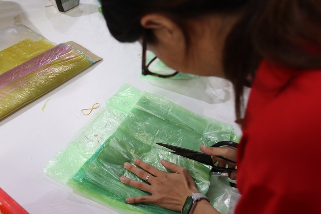 Vietnam designer weaves green dream from discarded plastic- Ảnh 2. Vietnam designer weaves green dream from discarded plastic- Ảnh 2.