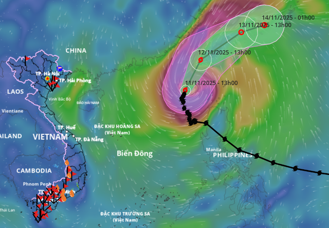 Storm Fung Wong heads northeast, unlikely to impact Vietnam’s mainland- Ảnh 1.