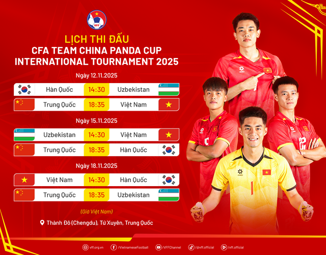 Lịch trực tiếp U22 Việt Nam tại Panda Cup 2025 - Ảnh 1.