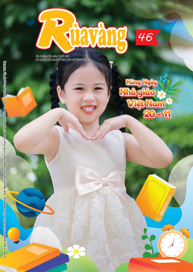 Mời các bạn đón đọc Rùa Vàng 46, phát hành 17-11: Mừng ngày Nhà giáo Việt Nam 20-11- Ảnh 1. Mời các bạn đón đọc Rùa Vàng 46, phát hành 17-11: Mừng ngày Nhà giáo Việt Nam 20-11- Ảnh 1.