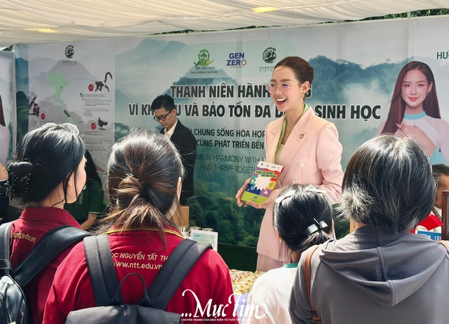 Hoa hậu Bảo Ngọc mang Gen Zero trở lại Ngày hội Việt Nam Xanh 2025  - Ảnh 8.