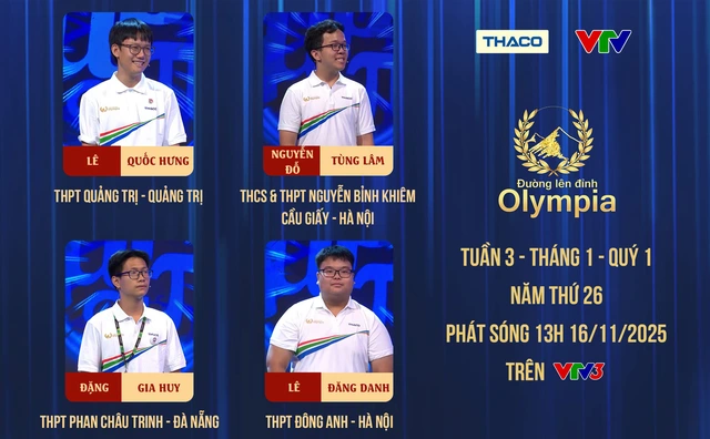 Nam sinh Quảng Trị lập kỷ lục điểm số tại Đường lên đỉnh Olympia- Ảnh 1. Nam sinh Quảng Trị lập kỷ lục điểm số tại Đường lên đỉnh Olympia- Ảnh 1.