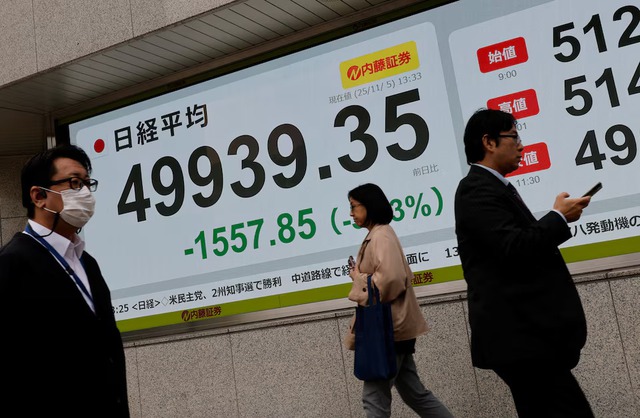 Asian markets slide as tech valuations worry investors - Ảnh 1.