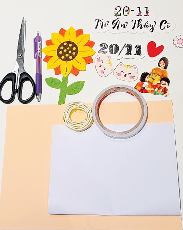 Các bước siêu dễ để tạo một chiếc thiệp cảm ơn thầy cô - Ảnh 2.