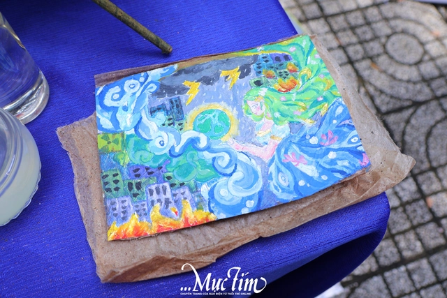 Độc đáo giấy từ thân cây chuối tại Ngày hội Học sinh Trung học phổ thông - Ảnh 6.