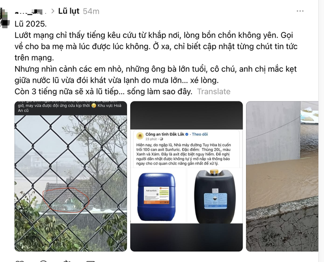 Dự báo miền Trung mưa lớn kéo dài, người trẻ xa quê sốt ruột chờ tin ba mẹ - Ảnh 3.