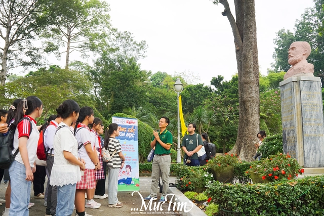 2 giờ khám phá thiên nhiên của các 'đại sứ' Công tắc khoa học tại Thảo cầm viên- Ảnh 1.