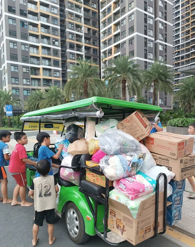 Thiếu nhi các xã, phường gửi yêu thương đến miền Trung - Ảnh 4.