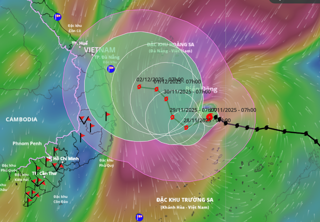 Vietnam’s Da Nang to Lam Dong face flood, landslide risks as storm Koto may bring heavy rainfall- Ảnh 1. Vietnam’s Da Nang to Lam Dong face flood, landslide risks as storm Koto may bring heavy rainfall- Ảnh 1.