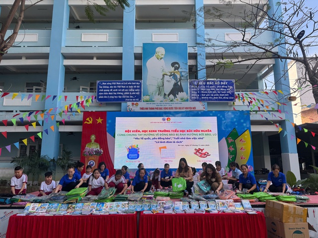 Trường tiểu học Bùi Hữu Nghĩa gửi nắng ấm đến học trò miền Trung- Ảnh 4.