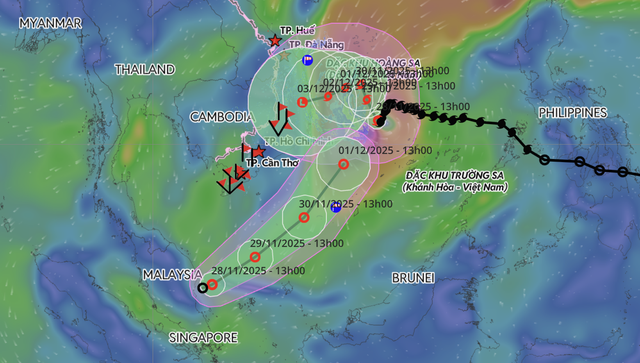 Rare weather phenomenon: Unusual tropical depression near equator moves toward storm Koto in East Vietnam Sea- Ảnh 1.