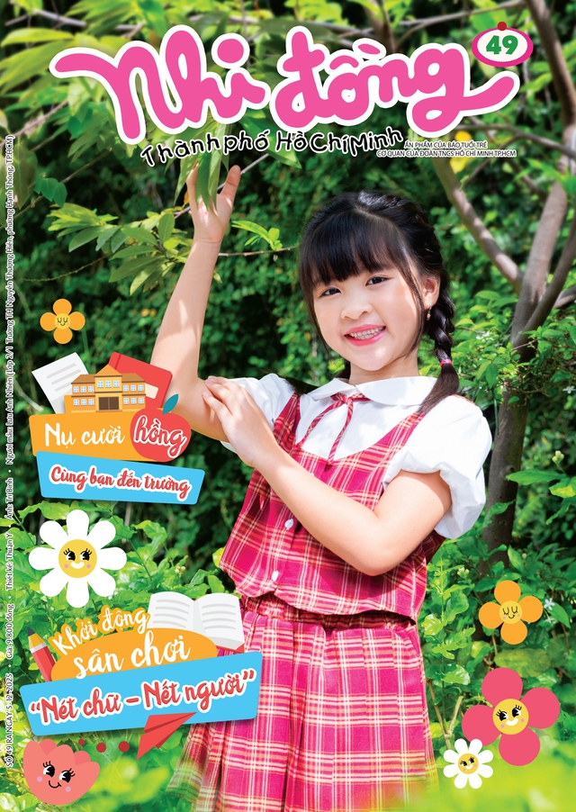 Mời bạn đón đọc Nhi Đồng TP.HCM 49, phát hành 5-12-2025: Nụ cười hồng - Cùng bạn đến trường - Ảnh 1.