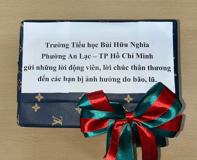 Trường tiểu học Bùi Hữu Nghĩa gửi nắng ấm đến học trò miền Trung- Ảnh 6.