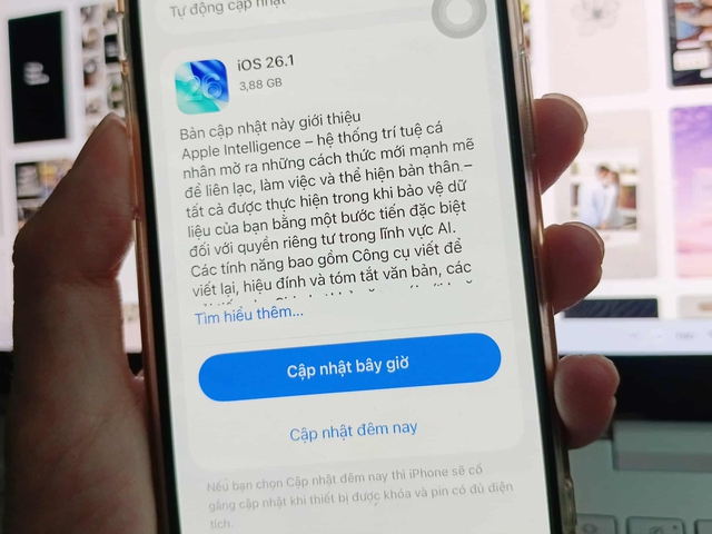 Ra mắt iOS 26.1, người dùng có thể sử dụng Apple Intelligence tiếng Việt - Ảnh 1.