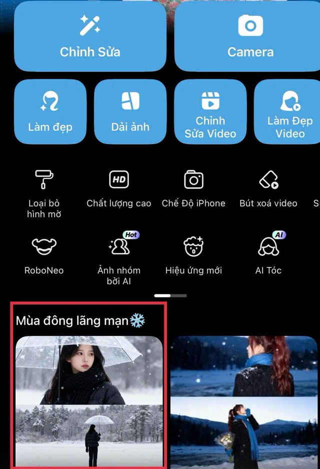 Hướng dẫn tạo ảnh đứng giữa trời tuyết bằng AI đang gây bão - Ảnh 3.