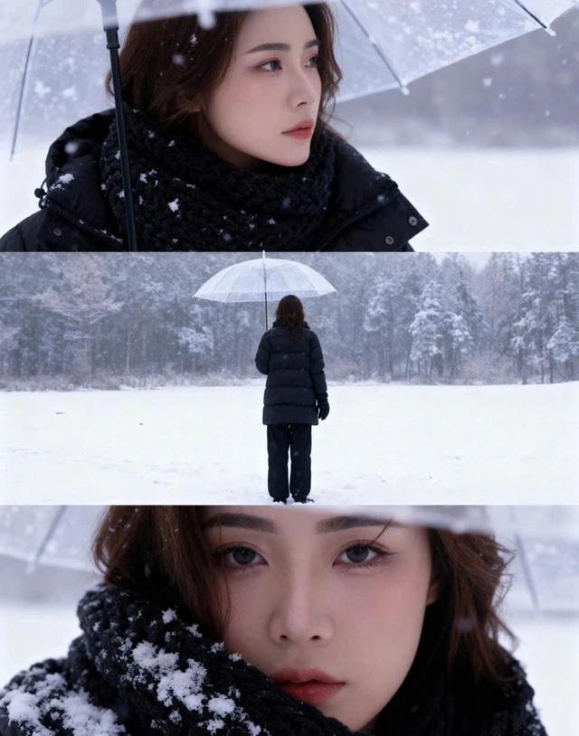 Hướng dẫn tạo ảnh đứng giữa trời tuyết bằng AI đang gây bão - Ảnh 4.