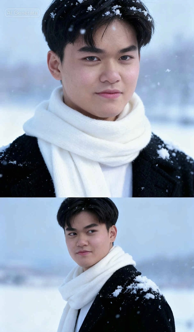 Hướng dẫn tạo ảnh đứng giữa trời tuyết bằng AI đang gây bão - Ảnh 8.