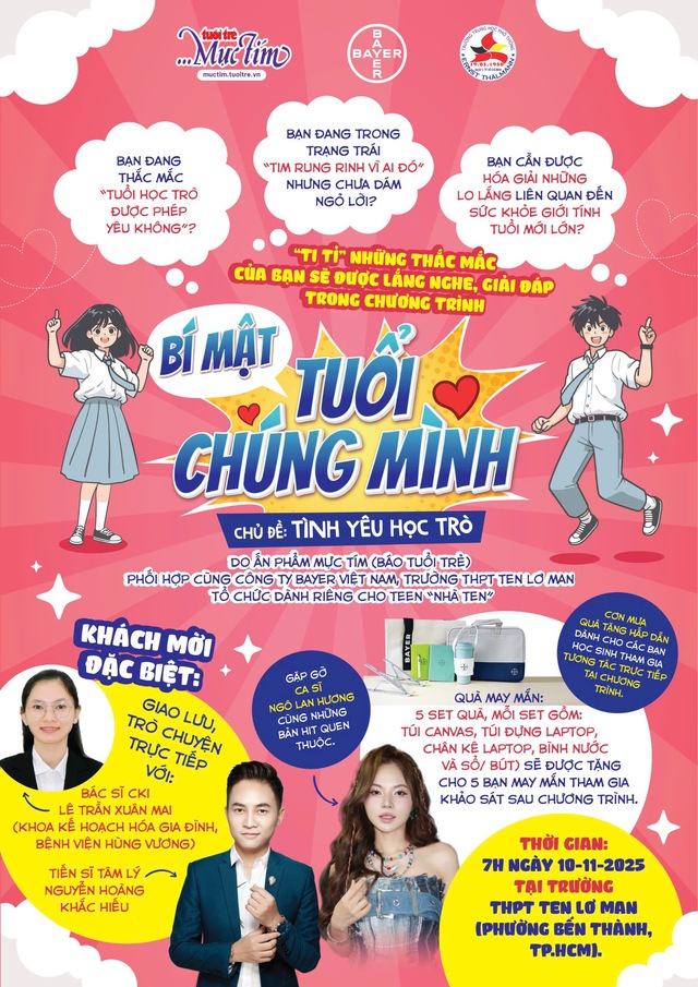 7h ngày 10-11, Bí mật tuổi chúng mình có hẹn với teen Trường THPT Ten Lơ Man- Ảnh 1.