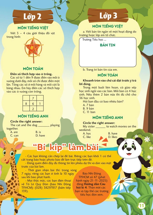 Mời bạn đón đọc Nhi Đồng TP.HCM 46, phát hành 14-11-2025: Quà xinh tặng thầy cô - Ảnh 2.