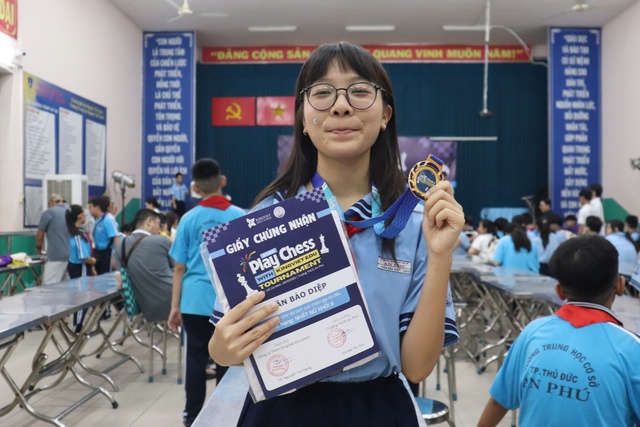 105 kỳ thủ nhí Trường THCS An Phú tranh tài sôi nổi tại Giải cờ vua- Ảnh 16.