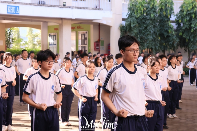 Khoảnh khắc ấn tượng khi học sinh TP.HCM cùng hòa nhịp trong bài đồng diễn võ nhạc Vovinam - Ảnh 3.