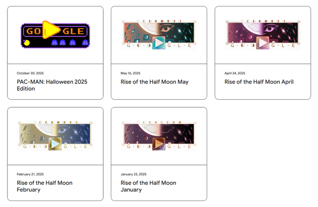 Những trò chơi đã xuất hiện trên trang chủ Google năm 2025 - Ảnh 1.
