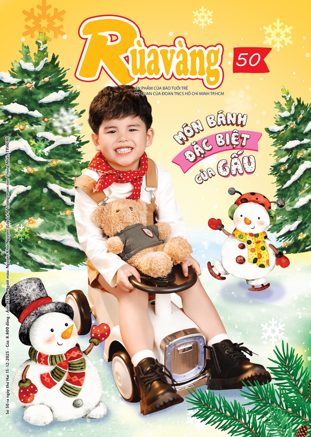 Mời các bạn đón đọc Rùa Vàng 50, phát hành 15-12-2025: Cùng chơi, cùng sáng tạo với Rùa Vàng- Ảnh 1. Mời các bạn đón đọc Rùa Vàng 50, phát hành 15-12-2025: Cùng chơi, cùng sáng tạo với Rùa Vàng- Ảnh 1.