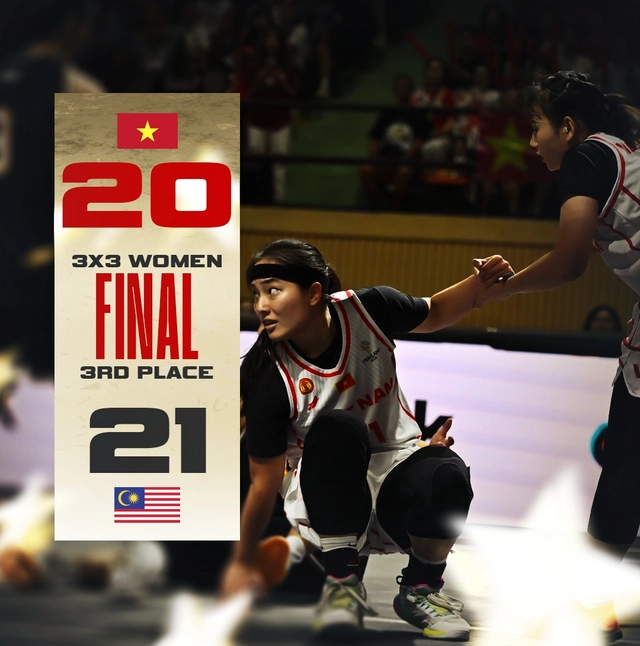 Bóng rổ nữ 3x3 Việt Nam thua Malaysia ở trận tranh huy chương SEA Games 33 - Ảnh 1.