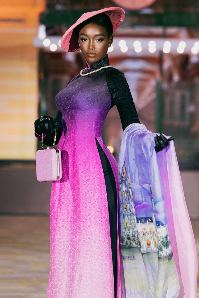 Thí sinh Miss Cosmo 2025 hào hứng khi diện áo dài Việt Nam - Ảnh 9.